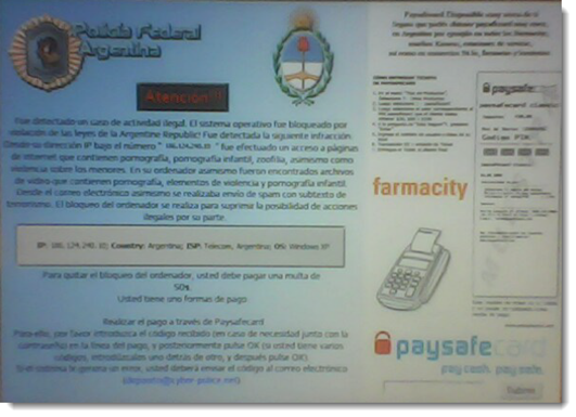 (Ayuda) Virus bloqueo mi pc (Policia Federal)