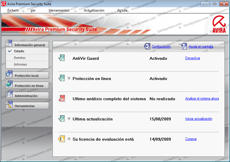 Ampliar imagen de Avira Premium Security Suite 10 (Español) Avira Premium Security Suite 10 (Español)
