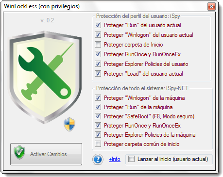 Ampliar imagen de WinLockLess 0.3 WinLockLess 0.3